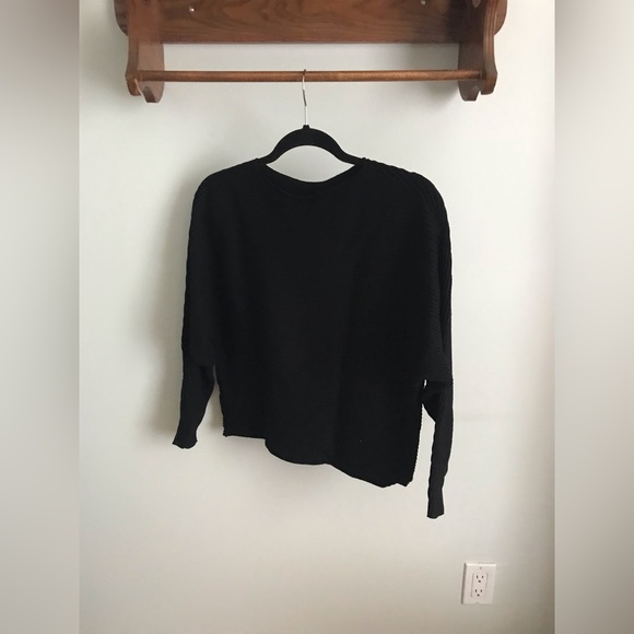 Black Twik Horizontal Rib Sweater M - Picture 2 of 3